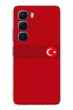 Infinix Hot 60 - Hot 60i Uyumlu Türk Milli Takım Izgara Desenli Forma Baskılı Silikon Kılıf