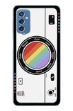 Samsung Galaxy M52 Uyumlu Gökkuşaklı Makine Baskılı Silikon Kılıf