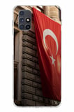 Samsung Galaxy M51 Uyumlu Dev Türk Bayrağı Baskılı Silikon Kılıf