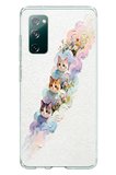 Samsung Galaxy S20 FE Uyumlu Yağlı Boya Kediler Baskılı Silikon Kılıf