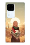 Vivo V30 Uyumlu Filistine Özgürlük Kız Baskılı Silikon Kılıf