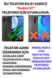 Redmi 9T-POCO M3 Uyumlu Şeftali Fiyonk Kurdele Baskılı Silikon Kılıf