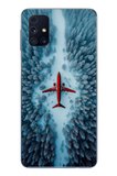 Samsung Galaxy M31s Uyumlu Kış Ortasında Uçak Baskılı Silikon Kılıf