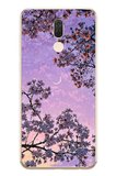 Huawei Mate 10 Lite Uyumlu Mor Gökyüzülü Ağaç Baskılı Silikon Kılıf