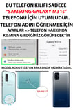 Samsung Galaxy M31s Uyumlu Mavi Deniz Kabuğu ve Yıldız Desenli Baskılı Silikon Kılıf