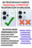 Redmi Note 13 PRO PLUS Uyumlu Gezegen, Yıldız ve Gül Baskılı Silikon Kılıf