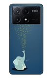 Poco X6 Pro Uyumlu Uyuyan Fil Baskılı Silikon Kılıf