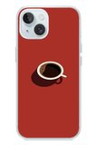 İphone 15 Uyumlu Sade Kahve Kupası Baskılı Silikon Kılıf