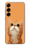 Samsung Galaxy S25 Plus Uyumlu Masum Kedi Baskılı Silikon Kılıf