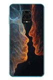 Redmi Note 9s Uyumlu Kavuşan Çizgiler Baskılı Silikon Kılıf