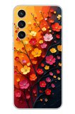 Samsung Galaxy S23 Fe Uyumlu Sonbahar Çiçekleri Baskılı Silikon Kılıf