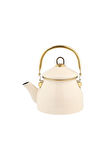 Hometime Emaye Kettle Demlik Krem 2 Litre