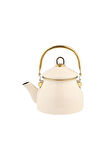 Hometime Emaye Kettle Demlik Krem 2 Litre