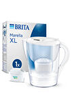 2 ADET  Brita Marella XL Filtreli Sürahi PRO - Beyaz, 3,5 lt