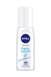 2 ADET  Nivea Pump Sprey Kadın Fresh Natural 75 ml