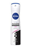 3 ADET  Nivea Deodorant Invisible Black&White Clear 150 ml