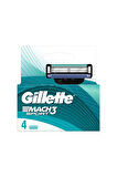 3 ADET  Gillette Mach3 Sport Yedek Bıçak 4'lü