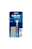 4 ADET   Gillette Sensor3 Tıraş Bıçağı + Yedek Bıçak 6'lı