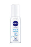 4 ADET   Nivea Pump Sprey Kadın Fresh Natural 75 ml