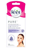 4 ADET   Veet Yüz Ağda Bandı 20'li Pure