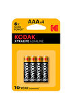 4 ADET   Kodak Xtralife Alkalin İnce Pil 4'lü