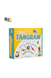 4 ADET   Bee Smart Ahşap Renkli Tangram Oyunu