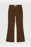 Kadın Kahve Flare Fit Velvet Kadife Kumaş Pantolon