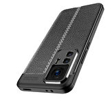 Xiaomi Mi 12T Pro ile Uyumlu Kılıf Deri Görünümlü Silikon Telefon Kılıfı Kapak