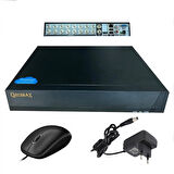 10 Kameralı 1080P Qromax  Gece Renkli Gösteren Araç Yüz Hareket Algılayan Metal Kasa Güvenlik Kamerası Seti