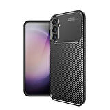 Samsung Galaxy S24 Plus ile Uyumlu Kılıf Focus Karbon Tasarım Telefon Kılıfı Kapak