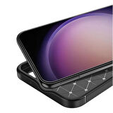 Samsung Galaxy S24 Plus ile Uyumlu Kılıf Focus Karbon Tasarım Telefon Kılıfı Kapak