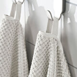 El havlusu, beyaz, 40x70 cm