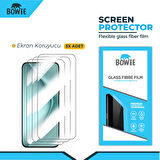 General Mobile GM 24 Pro için full kaplama nano tempered ekran koruyucu 3 adet set