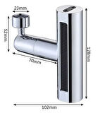 360 Derece Döner Musluk Başlığı