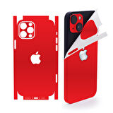 İphone 16 pro max için 360 full kaplama koruma sticker kılıfsız kullanım için KIRMIZI
