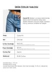 Kadın Mavi Renk 4s6-4 Carrot Fit Rahat Kesim İç boy 67cm %100 Koton Denim Jean