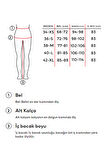 Kadın Snow Kot Rengi 4S5-27 Loose Fit %100 Koton Denim