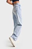 Kadın Snow Kot Rengi 4S5-27 Loose Fit %100 Koton Denim