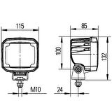 Hella Off-Road Led Lamba 12V-24V Ultra Beam Gen. II 1GA995606-021
