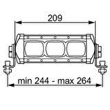 Hella Off-Road Alüminyum Gövde Led Lamba 12V-24V Lightbar LBX-220 1GE360000-002