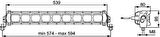 Hella Off-Road Alüminyum Gövde Led Lamba 12V-24V Lightbar LBX-540 1GJ360002-002