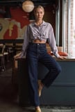 Kadın İndigo Selvedge 7w6-50 Relax Mood T33 Denim Jean