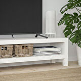 Tv sehpası, beyaz, 120x35x36 cm