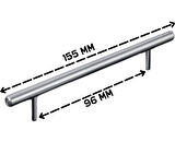 5 ADET Keijo INOX 96mm Paslanmaz Kulp (mobilya, dolap kulbu, kulp modeli)