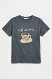 Kadın Gri w5 Oversize Özel Baskılı Tasarım T-Shirt