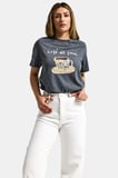 Kadın Gri w5 Oversize Özel Baskılı Tasarım T-Shirt