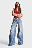 Kadın T.Kot Rengi 2S532 Palazzo Fit Denim