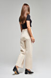 Kadın Raw Renk 1S5-69 Crop Flare Fit Esnek Kumaş Likralı Denim Jean