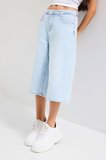 Kadın Ice 4s6-3 Süper Baggy Fit Maxi Boy Bermuda Denim Şort