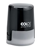 COLOP R50 YUVARLAK SİYAH KASA SİYAH KEÇE - 50MM